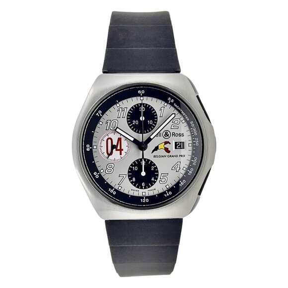 Bell & Ross Belgian Grand Prix Steel 41mm Automatic Men’s Watch BELGP04 - Picture 1 of 9